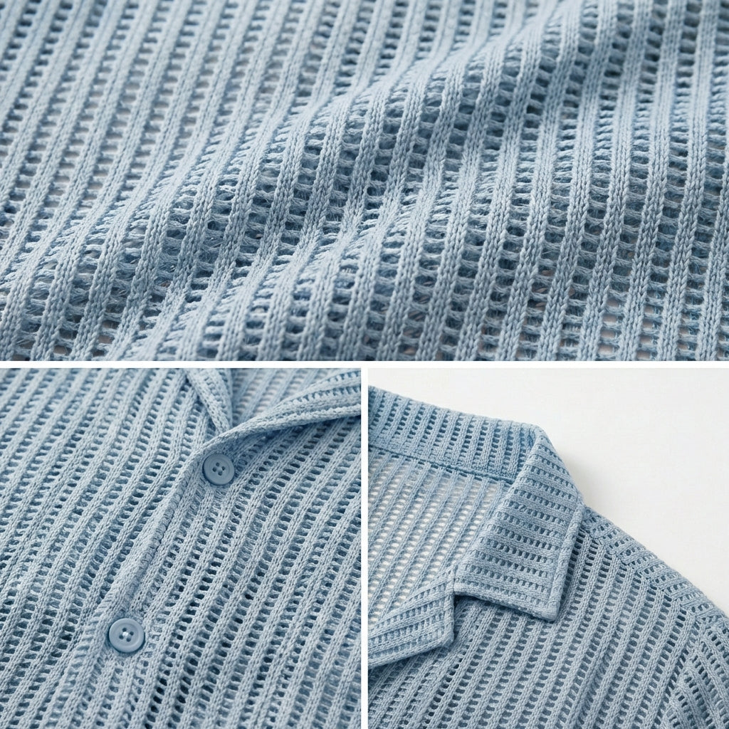 Romano Openwork Button Shirt