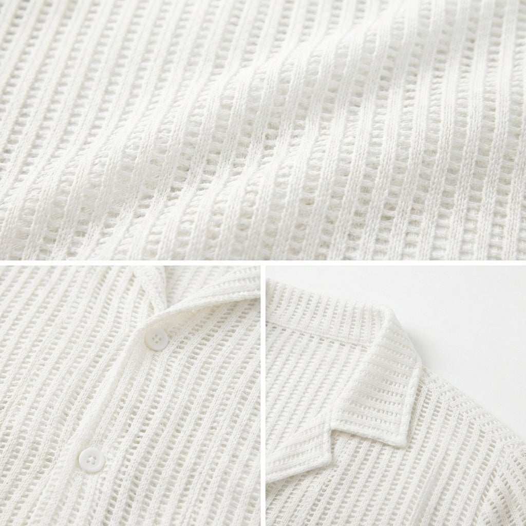 Romano Openwork Button Shirt