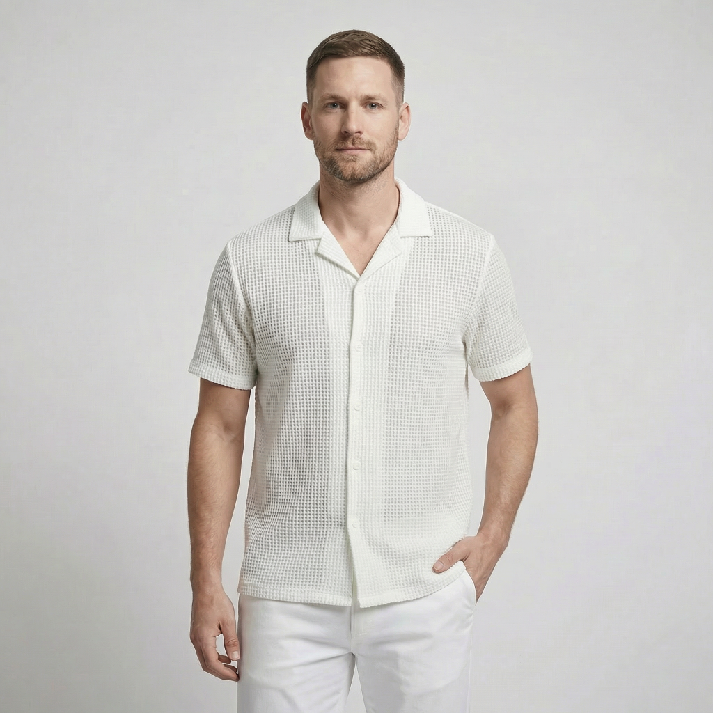 Romano Openwork Button Shirt