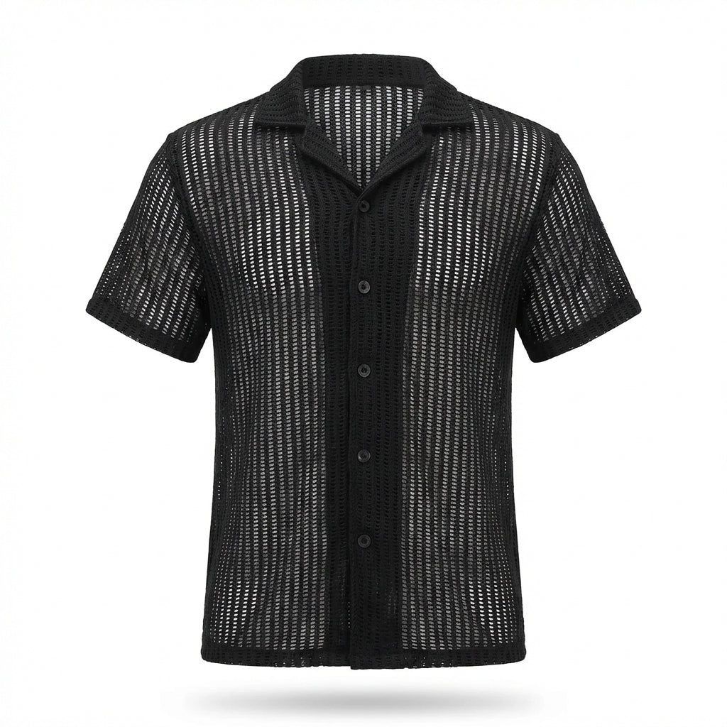 Romano Openwork Button Shirt