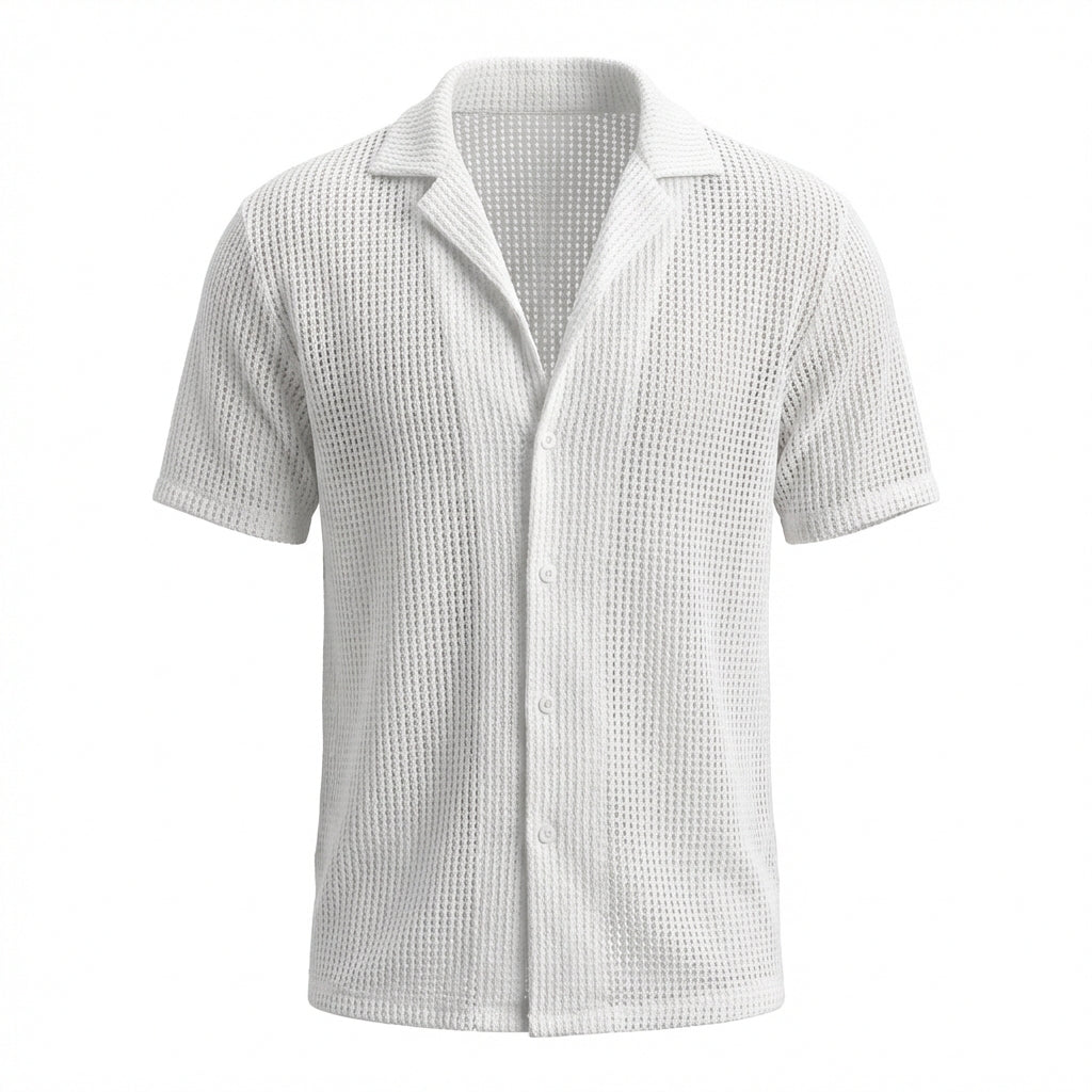 Romano Openwork Button Shirt