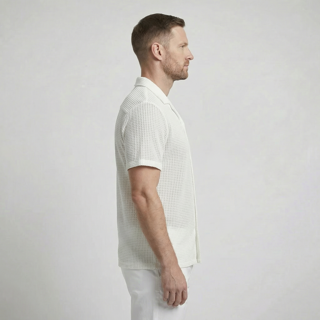 Romano Openwork Button Shirt