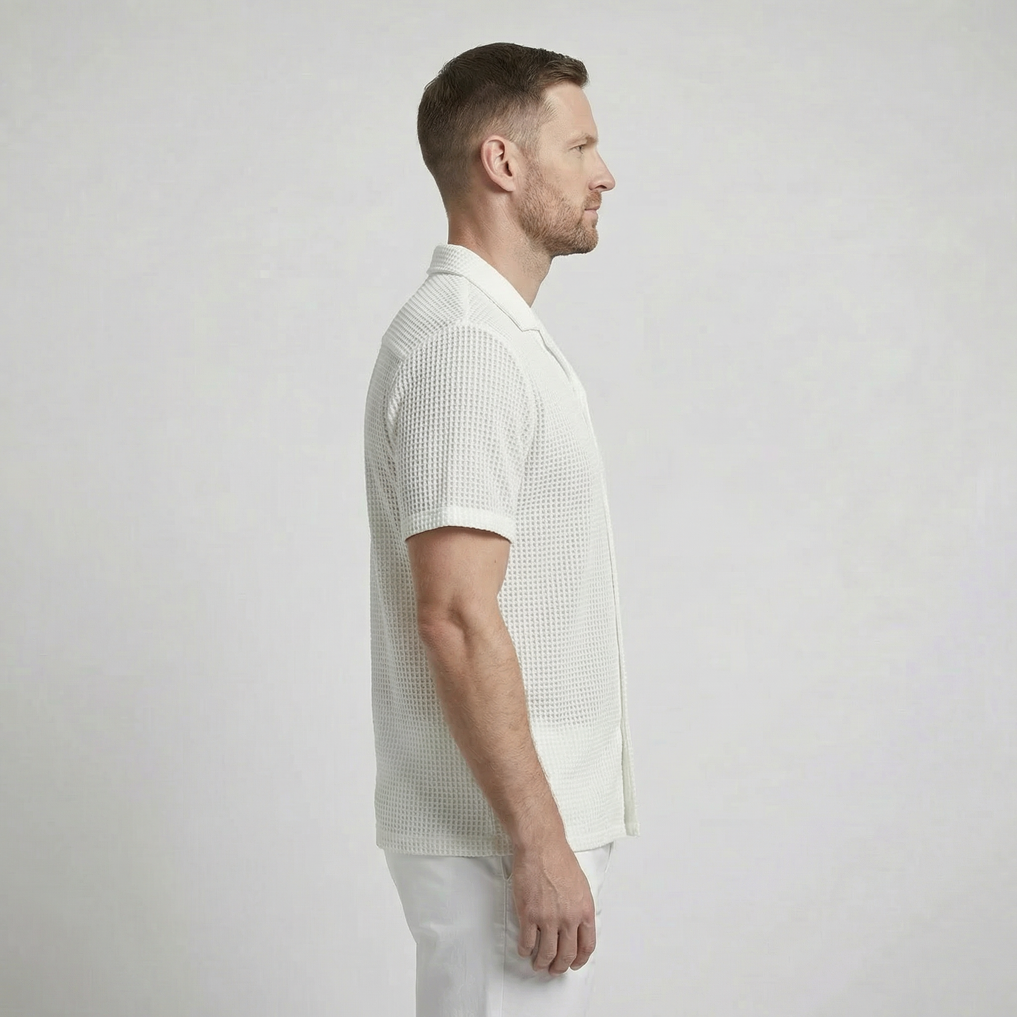 Romano Openwork Button Shirt