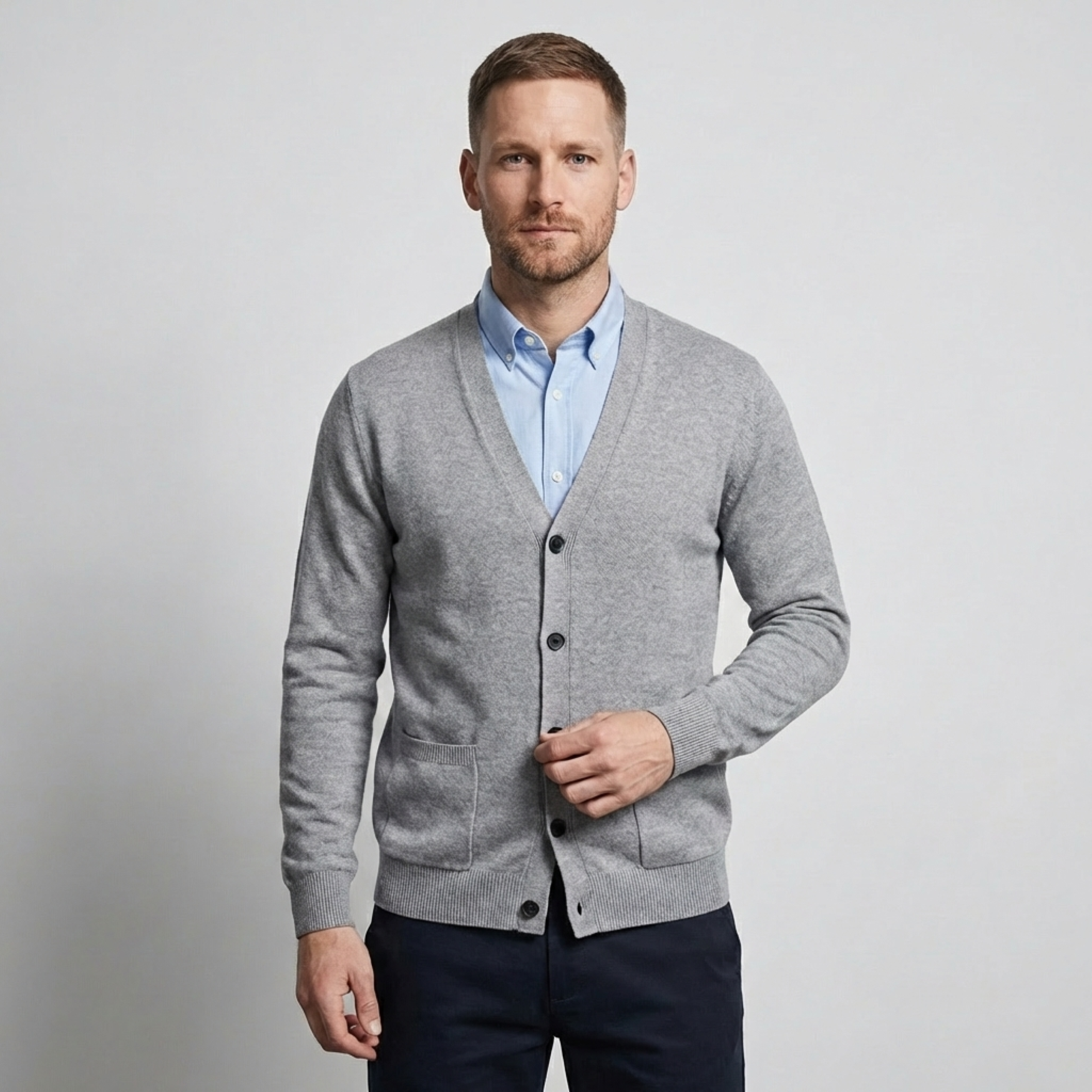 Rovigo V-Neck Wool Cardigan