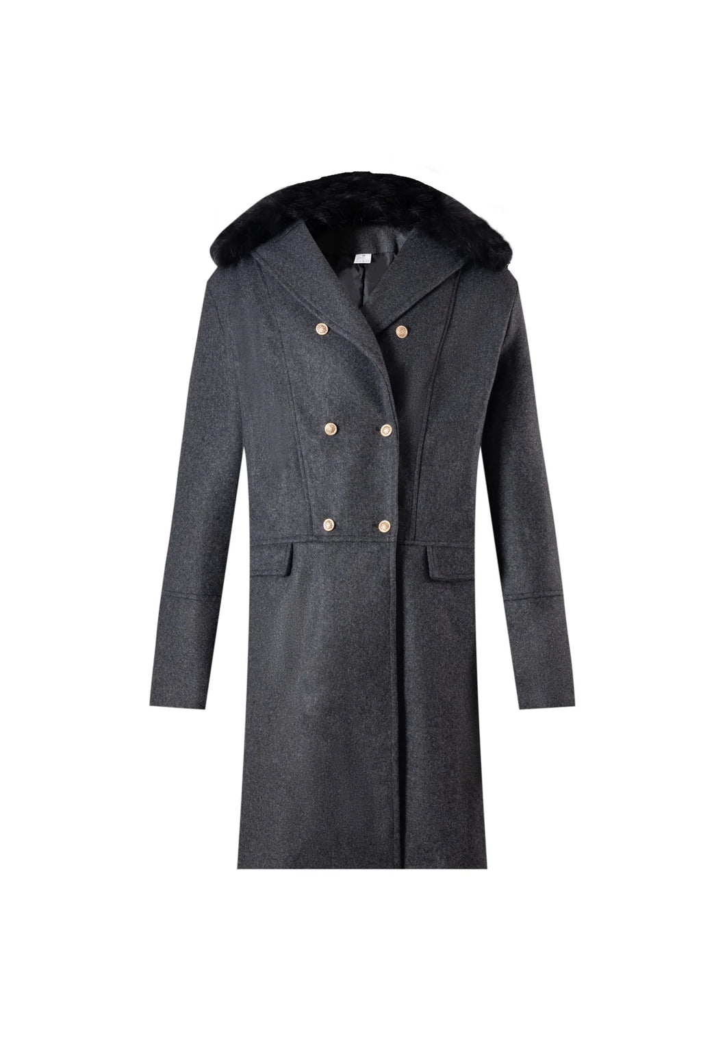 Valbona Fur-Collar Overcoat