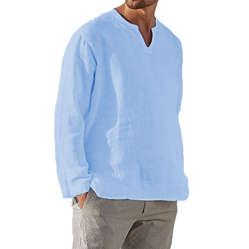 Tropea Linen V-Neck Shirt
