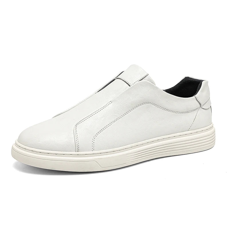 Alba Minimal Leather Slip-On