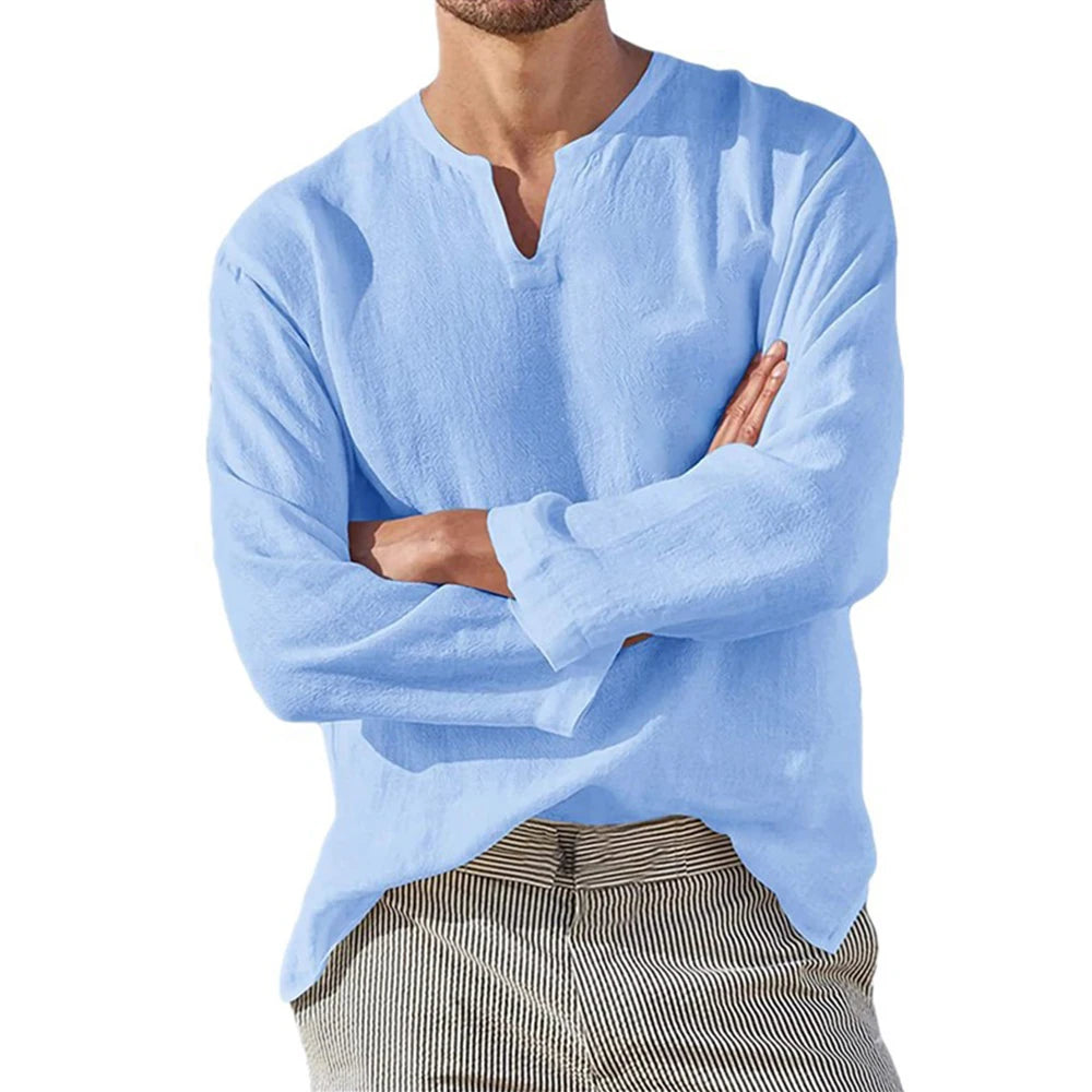 Tropea Linen V-Neck Shirt