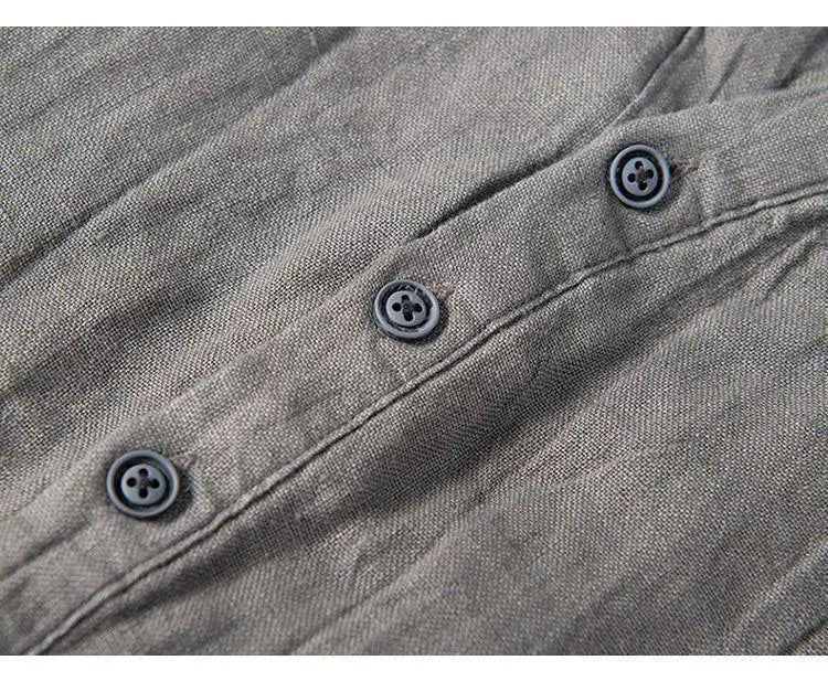 Solvano Linen V-Neck Shirt