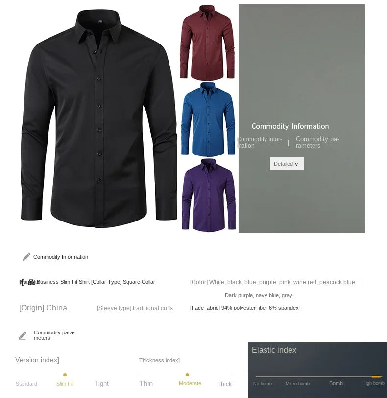 Messina Easy Care Stretch Shirt