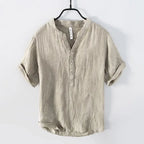 Solvano Linen V-Neck Shirt