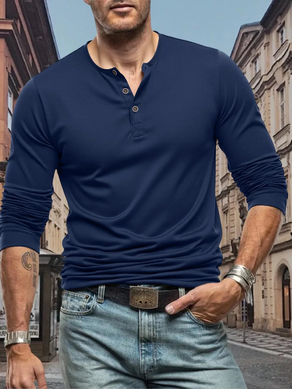Maretti Slim Henley Tee