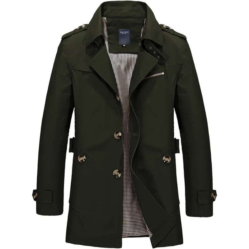 Calviano Mid-Length Trench Coat