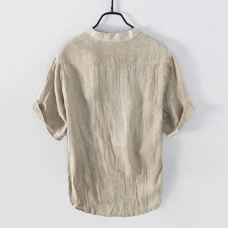 Solvano Linen V-Neck Shirt