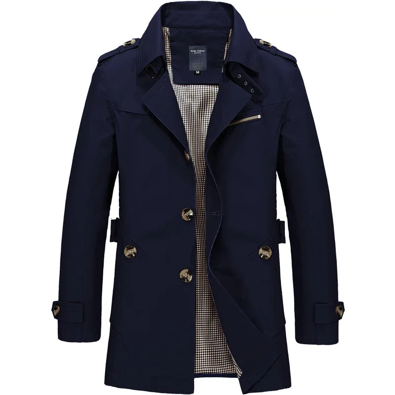 Calviano Mid-Length Trench Coat