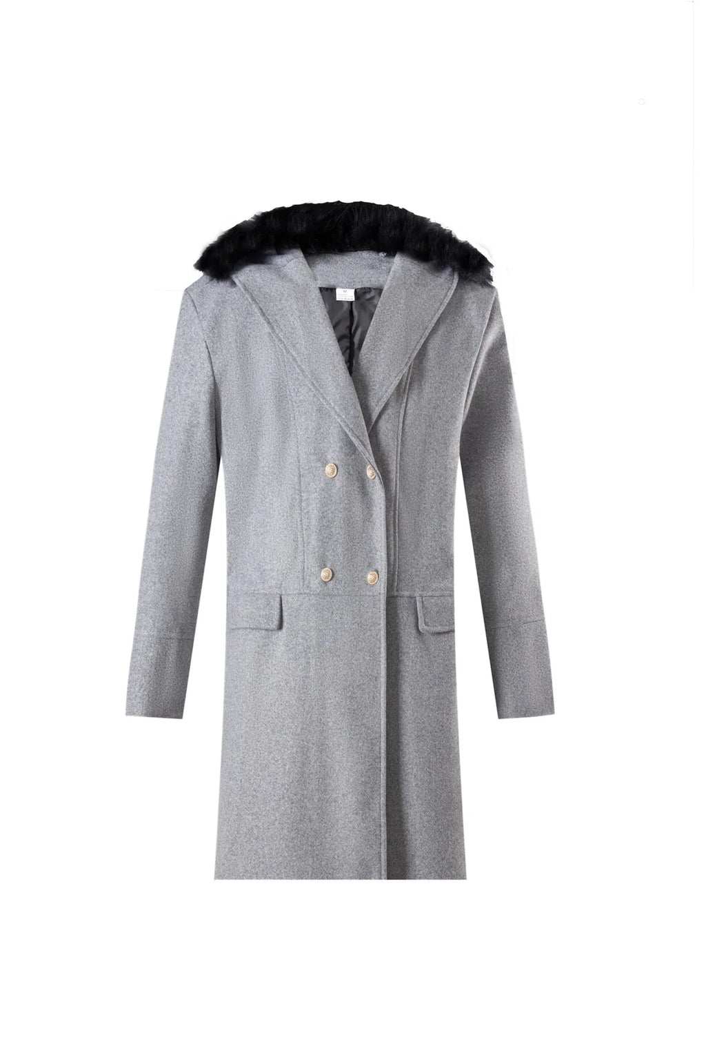 Valbona Fur-Collar Overcoat