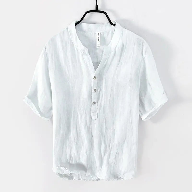 Solvano Linen V-Neck Shirt