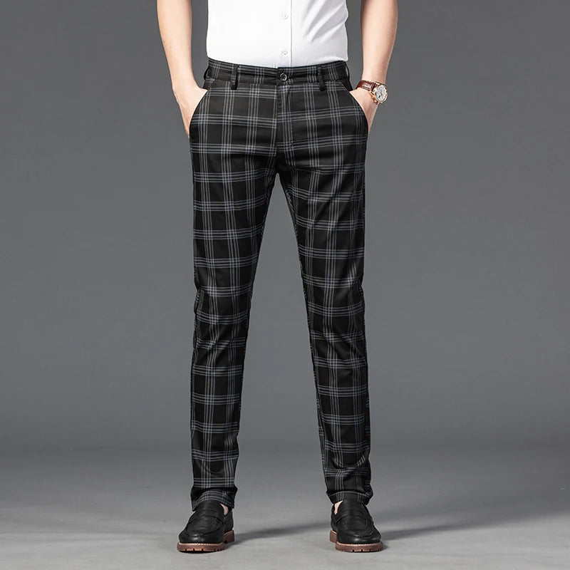 Udine Plaid Tailored Pant