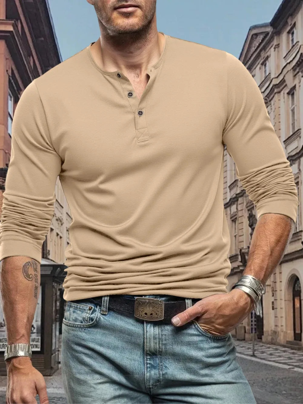 Maretti Slim Henley Tee