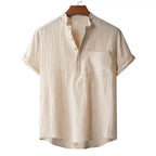 Salvoro Linen Henley Tee