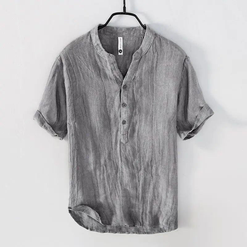 Solvano Linen V-Neck Shirt
