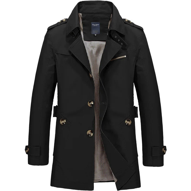 Calviano Mid-Length Trench Coat