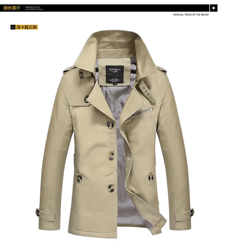 Calviano Mid-Length Trench Coat