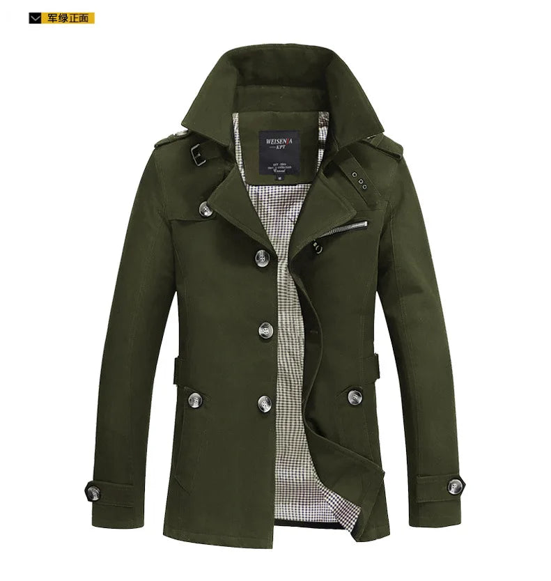 Calviano Mid-Length Trench Coat