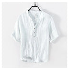 Solvano Linen V-Neck Shirt