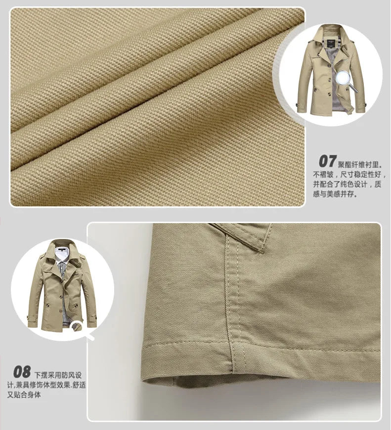 Calviano Mid-Length Trench Coat