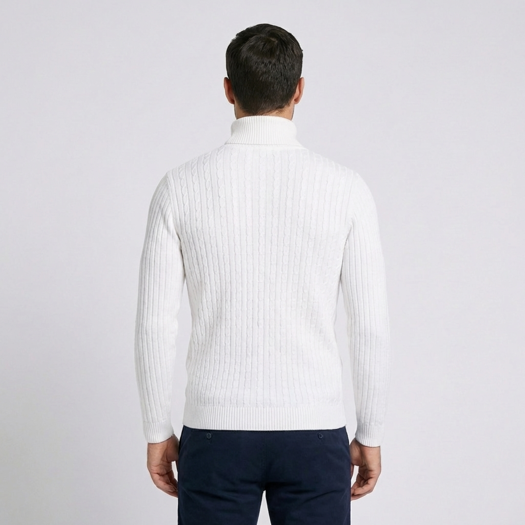 Salvaro Ribbed Turtleneck Sweater