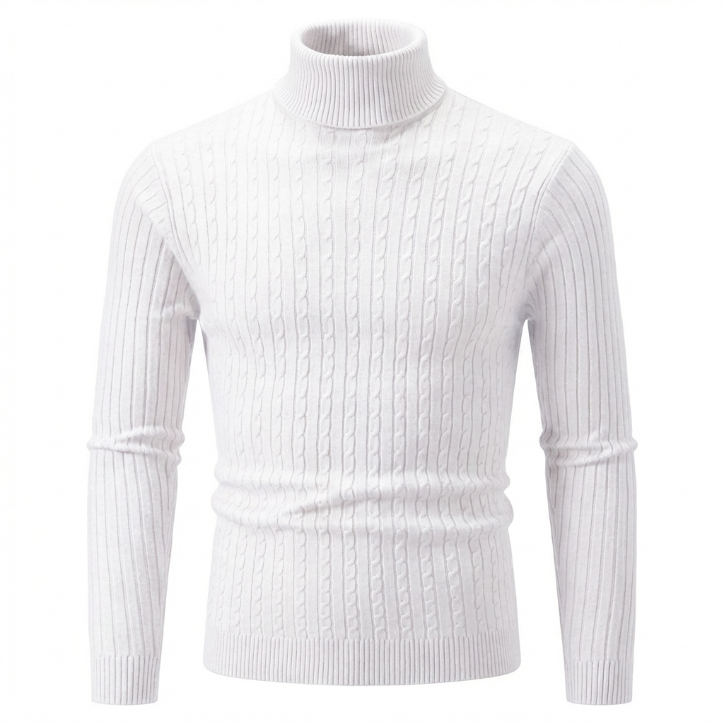 Salvaro Ribbed Turtleneck Sweater