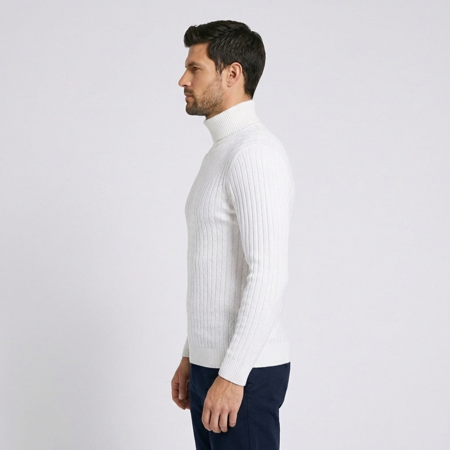 Salvaro Ribbed Turtleneck Sweater