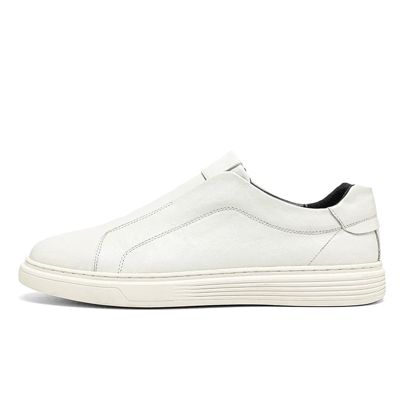 Alba Minimal Leather Slip-On