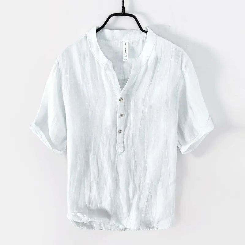 Solvano Linen V-Neck Shirt