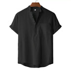 Salvoro Linen Henley Tee