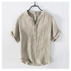 Solvano Linen V-Neck Shirt