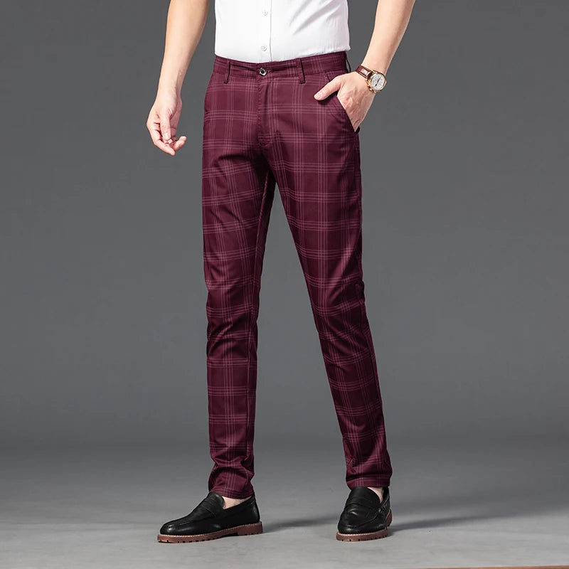 Udine Plaid Tailored Pant