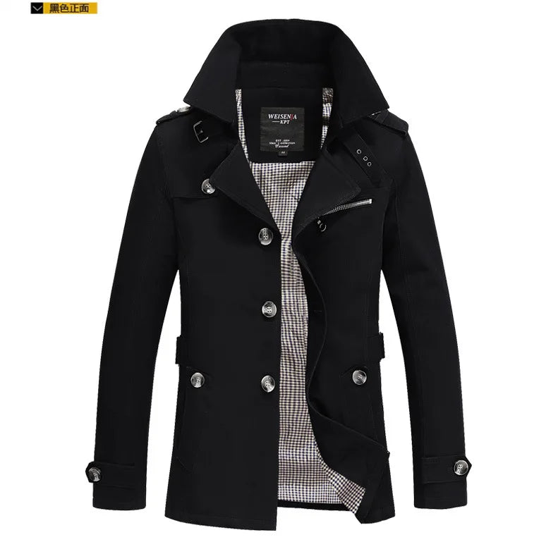 Calviano Mid-Length Trench Coat