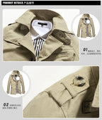 Calviano Mid-Length Trench Coat