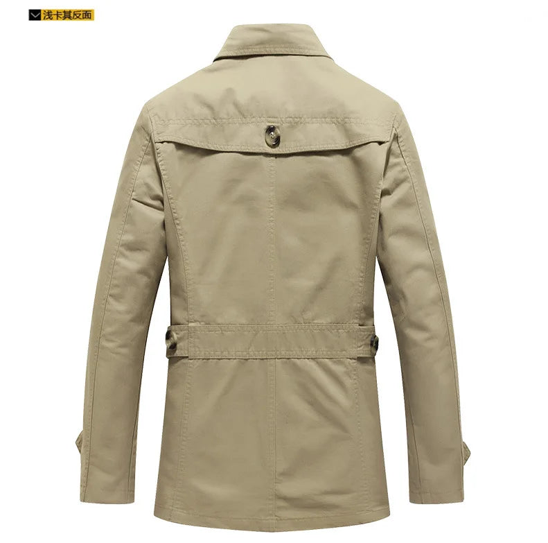 Calviano Mid-Length Trench Coat