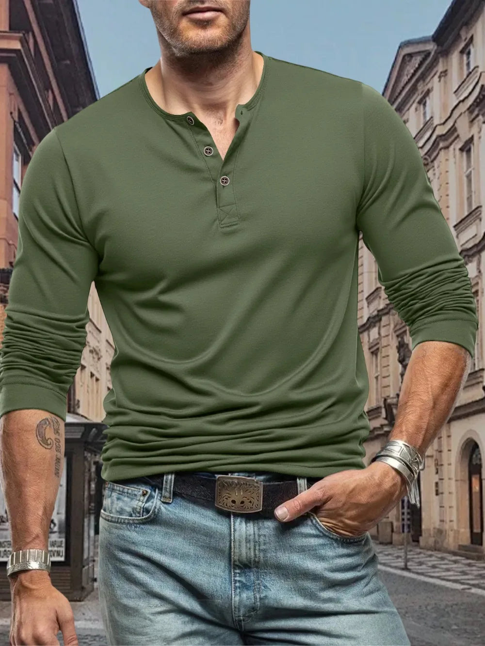 Maretti Slim Henley Tee