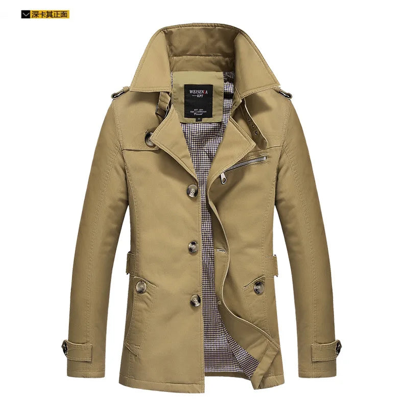 Calviano Mid-Length Trench Coat