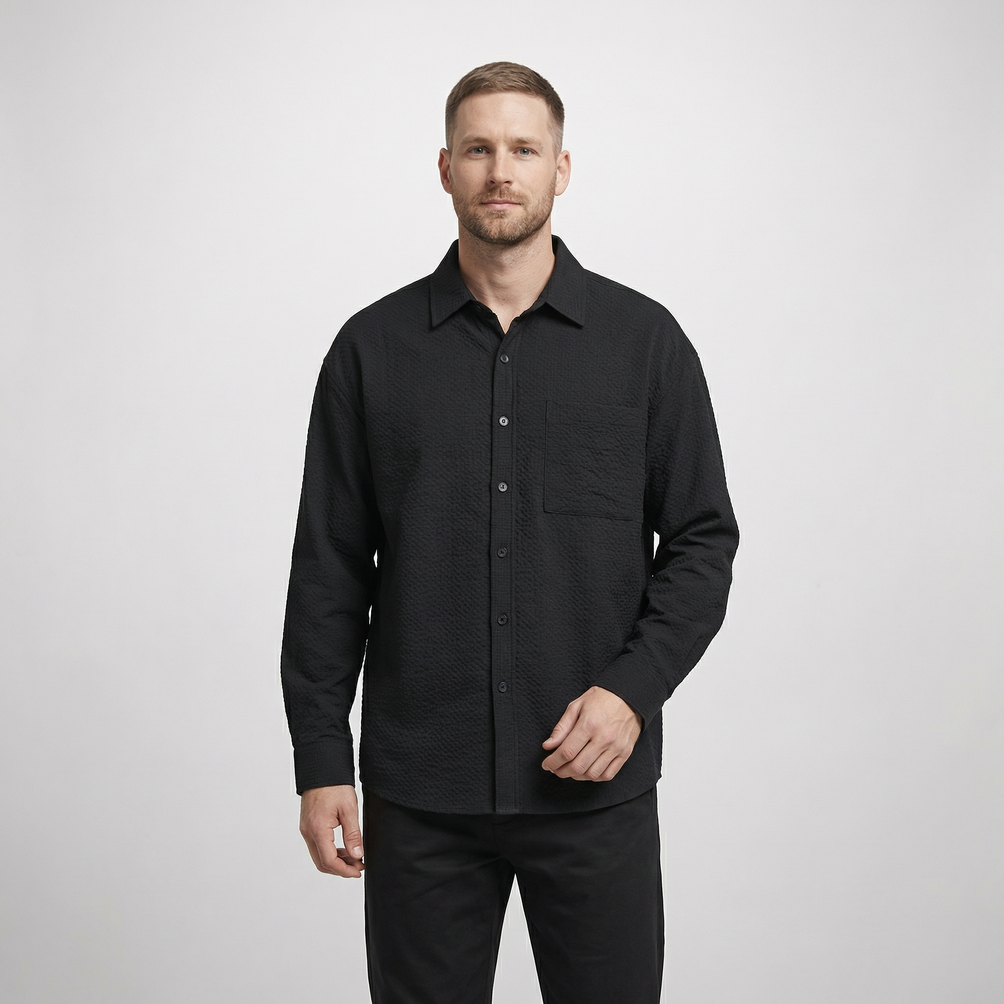 Senise Oversized Button-Up Shirt