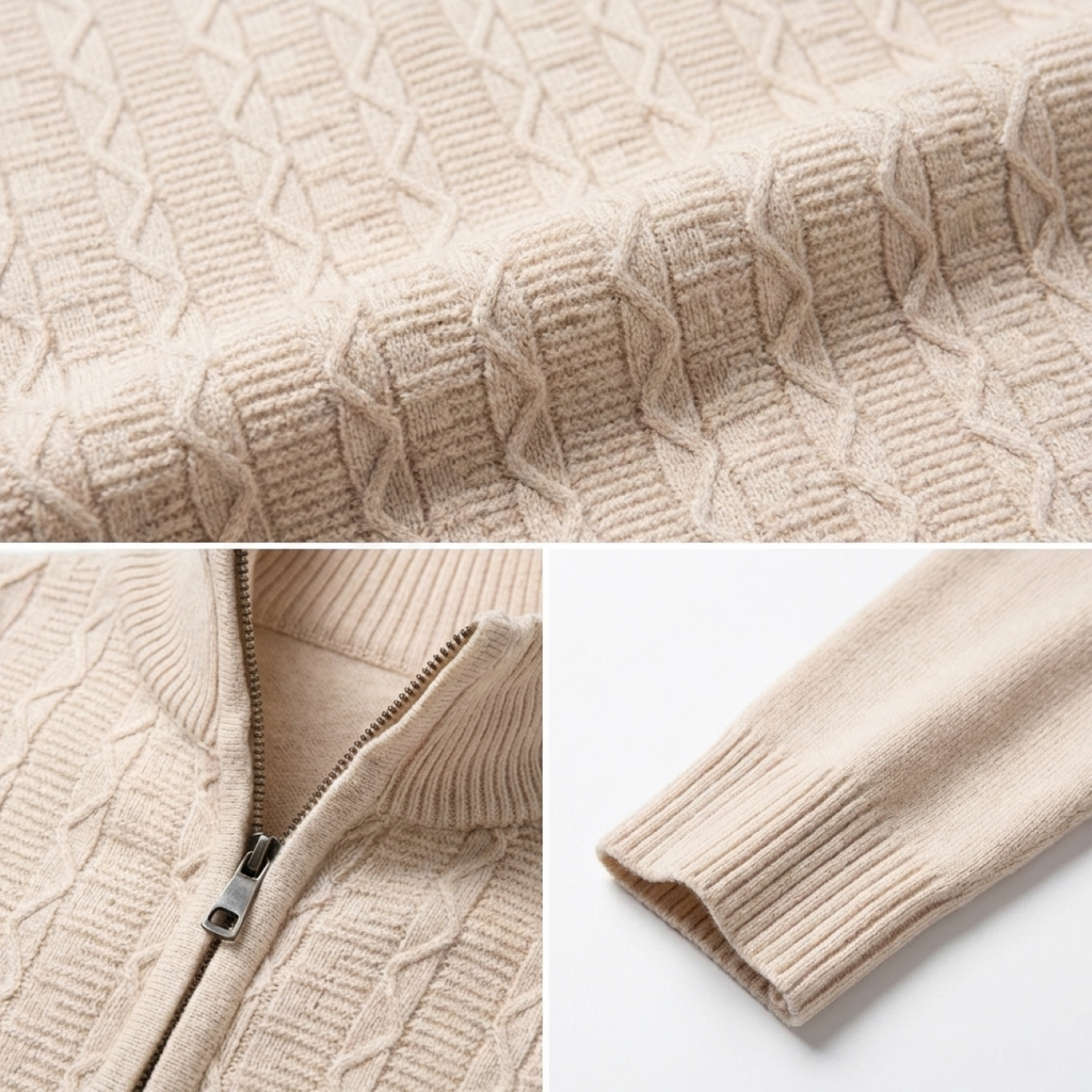Silex Zip Neck Sweater