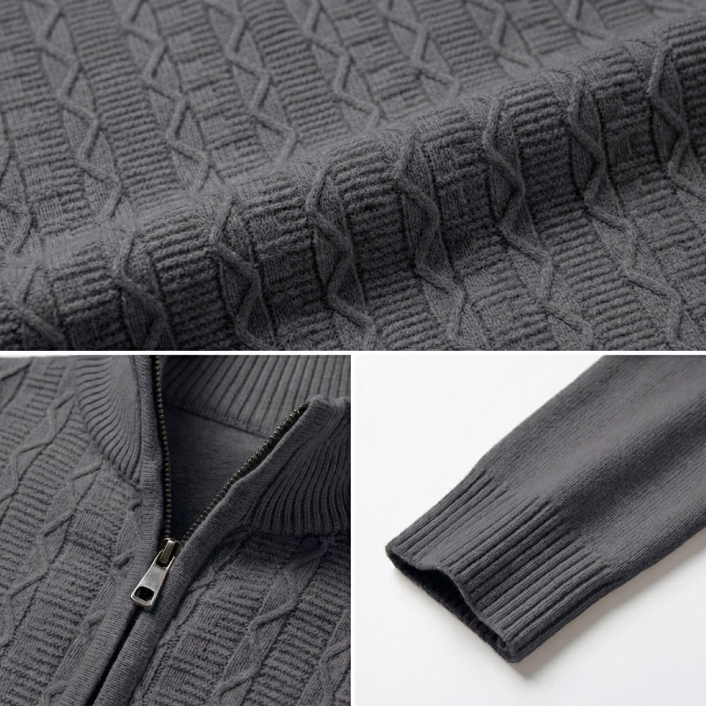 Silex Zip Neck Sweater