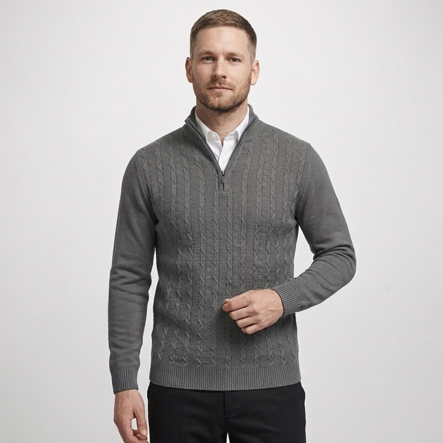 Silex Zip Neck Sweater