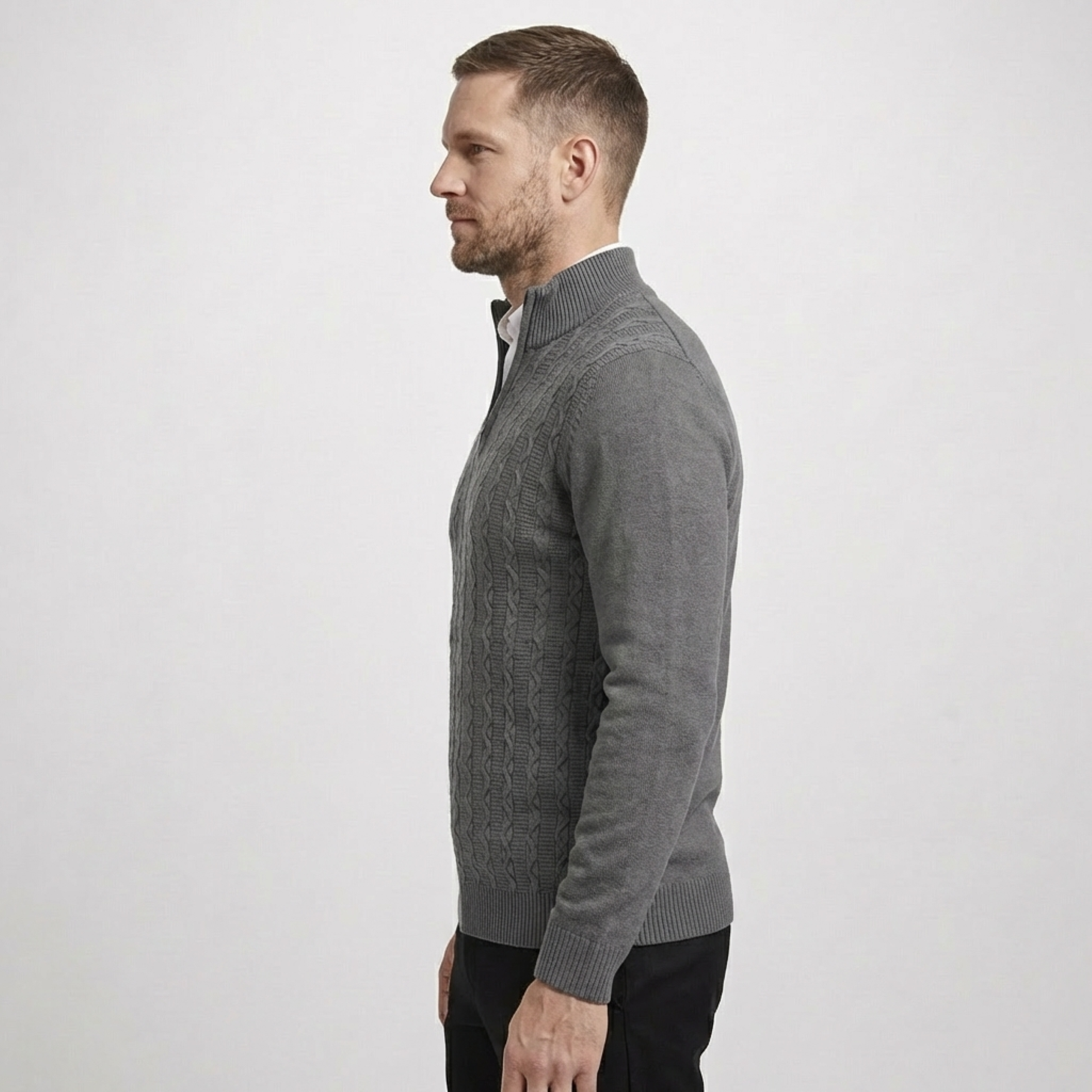 Silex Zip Neck Sweater