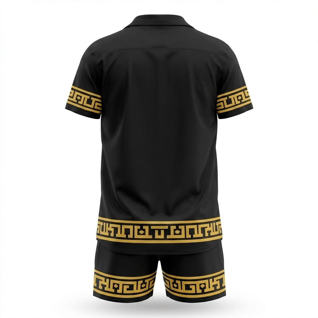 Siracusa Patterned Shirt & Shorts Set