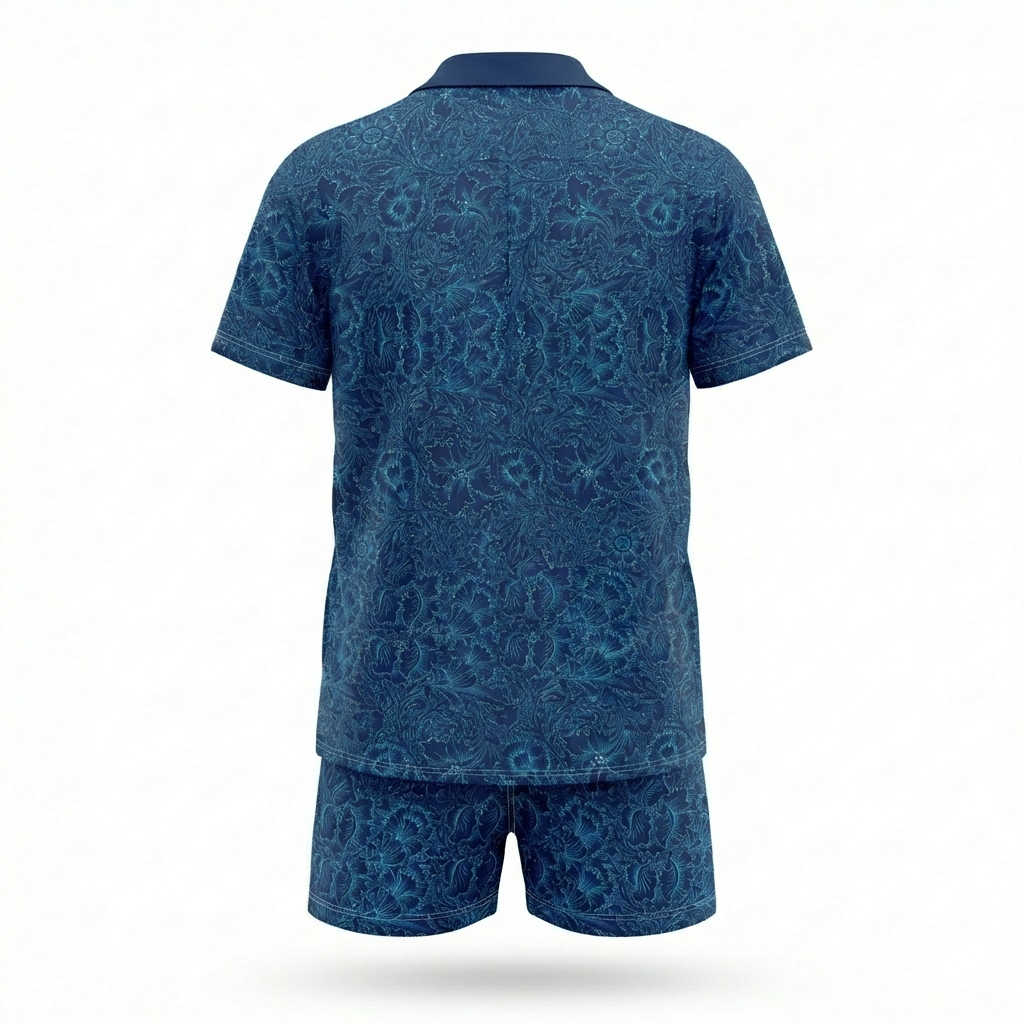 Siracusa Patterned Shirt & Shorts Set